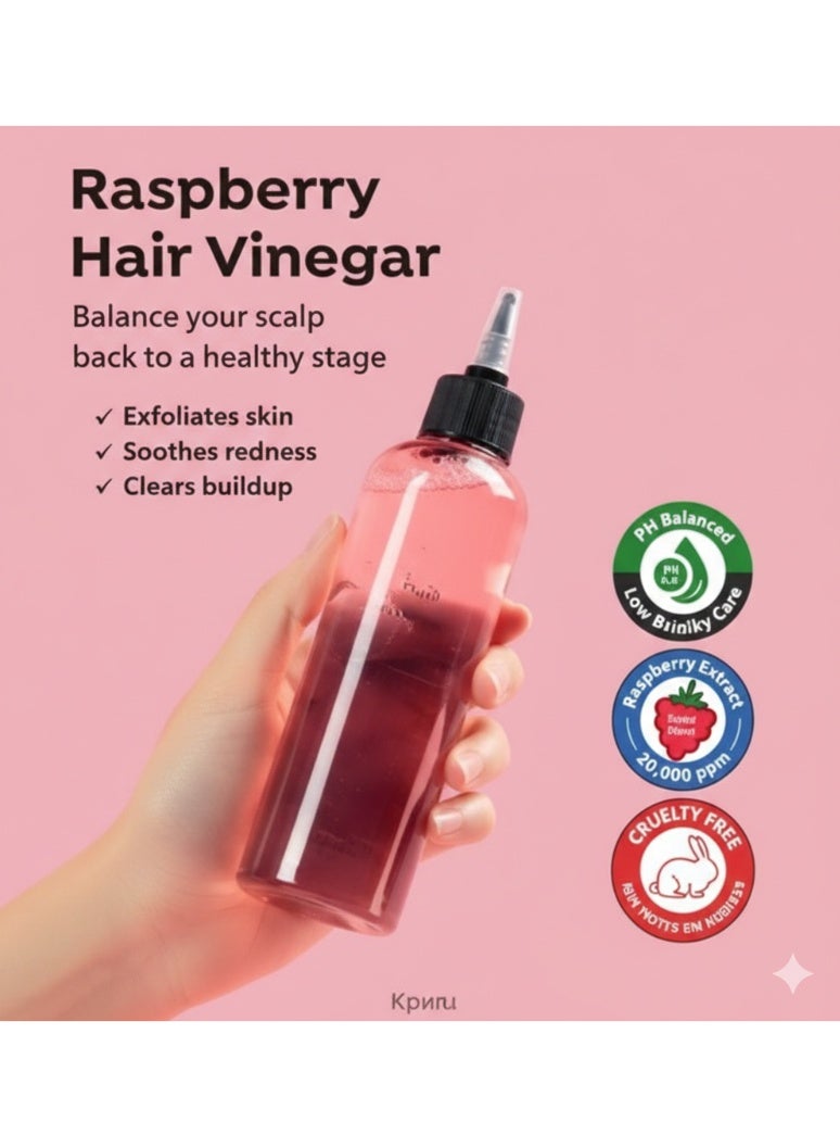 A'PIEU Raspberry Scalp Vinegar Hair Rinse | 200 ml – pH Balancing & Clarifying Treatment - Image 3